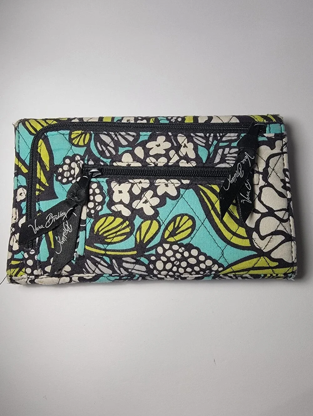 Vera Bradley Crossbody Clutch Wallet Island Blooms Pattern